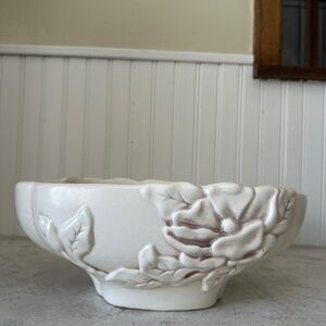 Vintage Red Wing Pottery Magnolia Console Bowl Planter Decor Large 12” EUC #1223